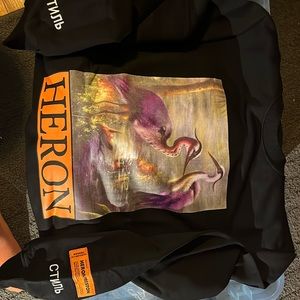 Heron sweatshirt black small